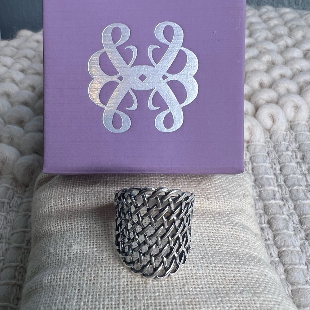 Grace & Heart Sterling Silver “Lattice” Ring